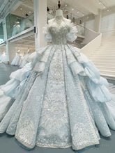 Ball Gown Tulle Lace Beading Wedding Dress